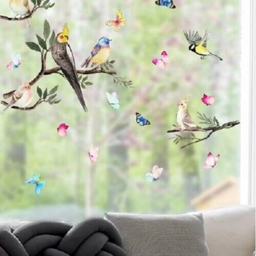 Korduvkasutatavad kevadised kleepsud linnud*